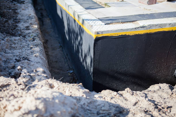 Residential Interior Drainage System installation at a Winnebago, WI home by SJ Waterproofing Pros